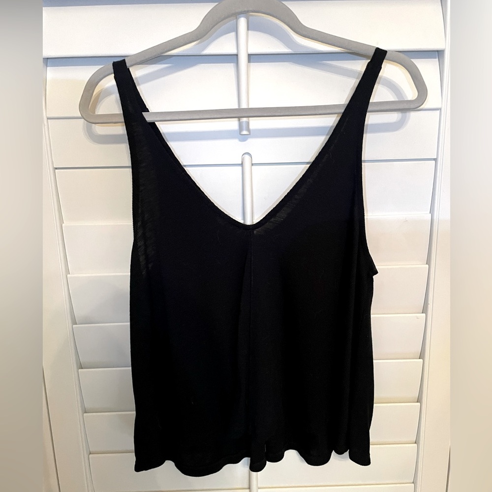 Free People Basic Flowy Tank in Black
